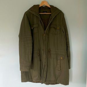 Hunter Green Mid-Length Coat